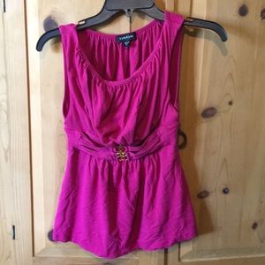 Bebe hot pink shirt.